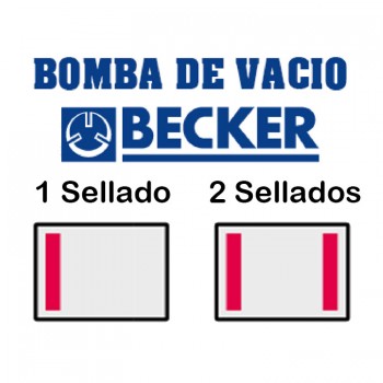 ENVASADORA LONG. 45 CM SELLADO BOMBA BECKER